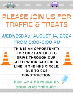 Traffic and Treats Flyer